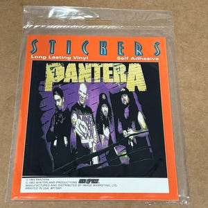 PANTERA - PURPLE - Window Sticker - 6 in x 6 in - VINTAGE