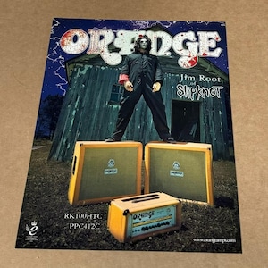 Jim Root of SLIPKNOT - Orange Amps - Print Advertisement