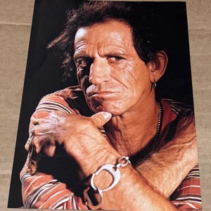 Keith Richards of The Rolling Stones - Music Print Ad Photo Clip - 2002