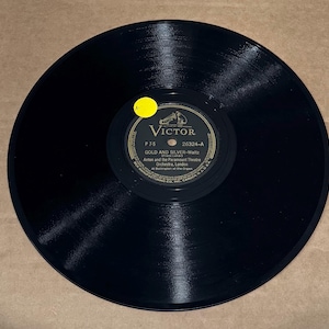 10&quot; 78 RPM VINTAGE RECORD - Gold And Silver Waltz / Over The Waves Waltz - Victor 26324 A/B