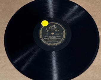 Vintage 78-toerenplaat – gouden en zilveren wals – Victor, 26324