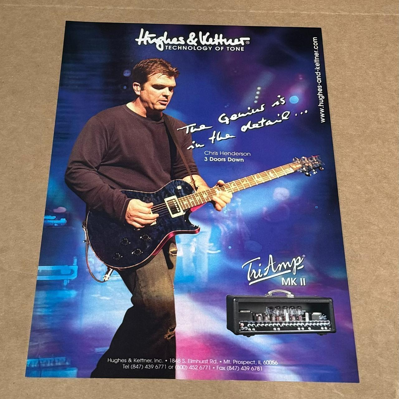Chris Henderson of Doors Down Hughes Kettner Amps Print
