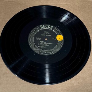 10&quot; LP VINTAGE Record - Carmen Cavallaro - Serenade - Decca - DL 5090 Side 1&2