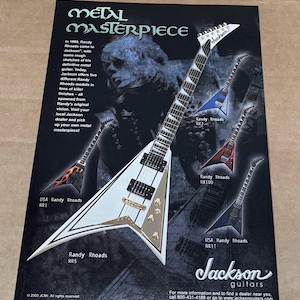 Randy Rhoads - Metal Masterpiece - Jackson Guitars - Print Advertisement