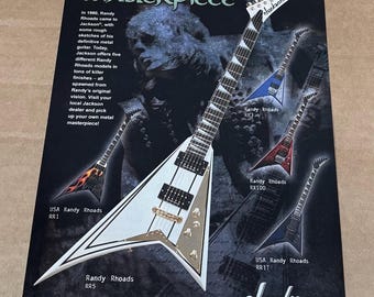 Randy Rhoads - Metal Masterpiece - Jackson Guitars - Reklama drukowana z 2003 roku