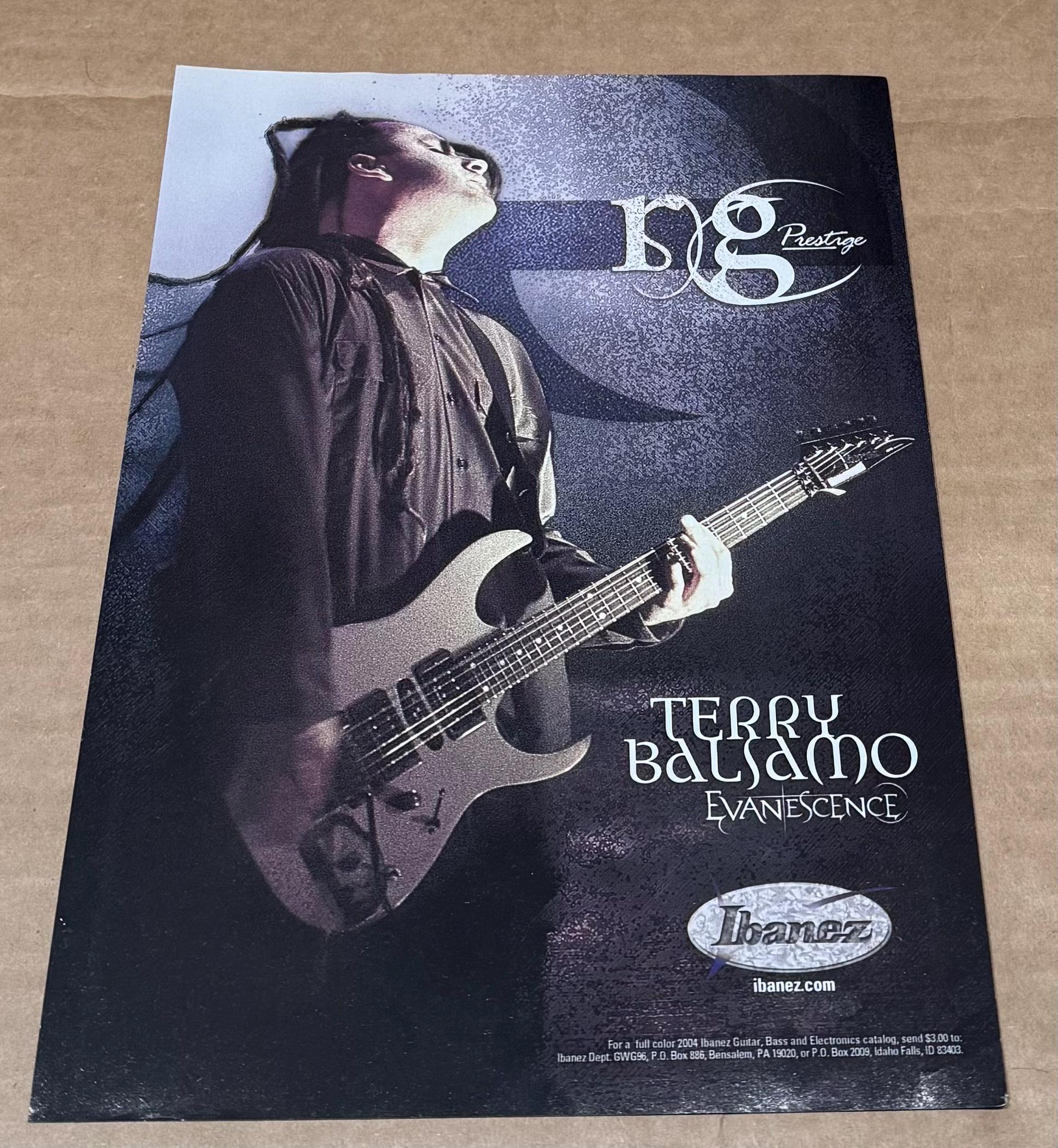 Terry Balsamo of Evanescence - Ibanez Guitars - RG Prestige - 2004