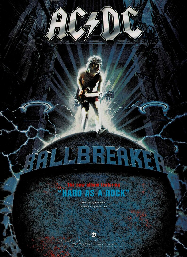 AC/DC BALLBREAKER 1995 Music Print Promo Ad Photo image 1