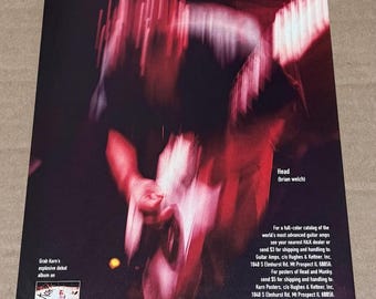 BRIAN WELCH of KORN - Head - Hughes & Kettner Amps - 1996 Print Advertisement