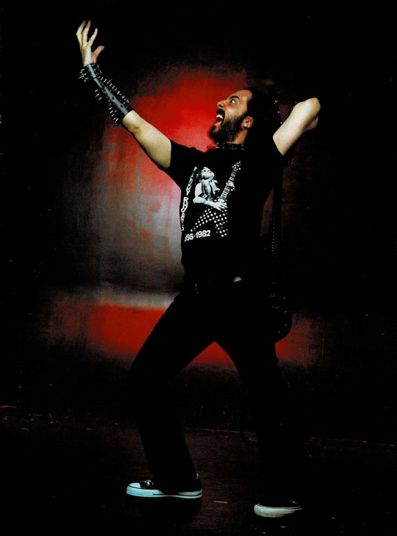 Daron Malakian de SYSTEM of A DOWN 2003 Anuncio fotografico impreso