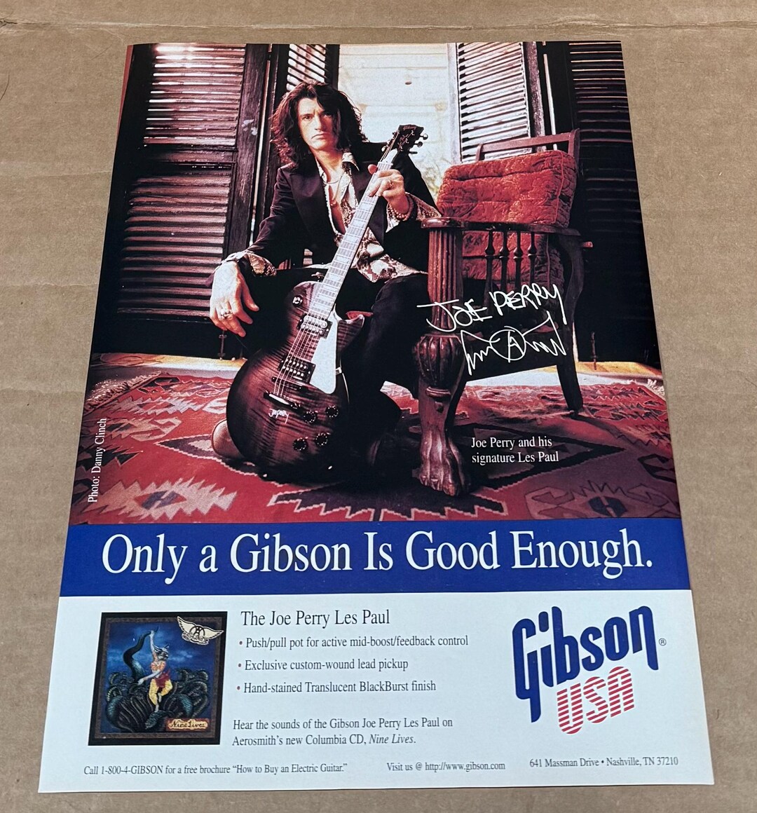 Joe Perry of Aerosmith - Gibson Guitars - Les Paul Signature