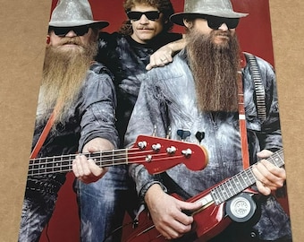 ZZ TOP (1) Dusty Hill and Billy Gibbons, Original Photo