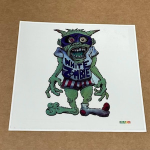 WHITE ZOMBIE - Window Sticker - 6 in x 6 in - VINTAGE