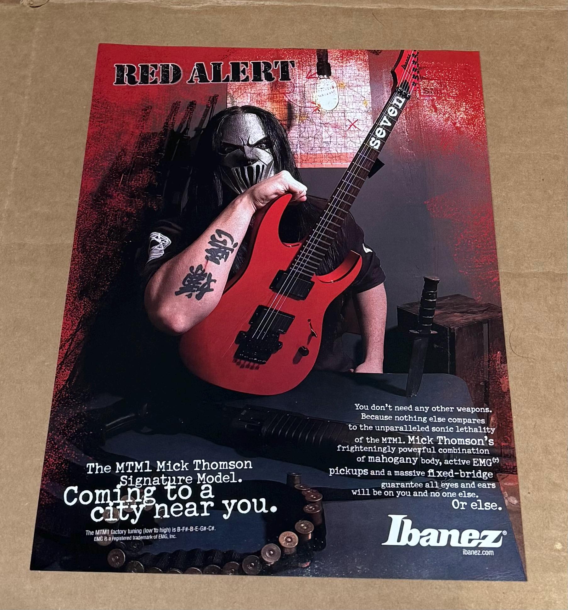 Mick Thomson - SEVEN - SLIPKNOT - Ibanez Guitars - MTM1 Mick Thomson - SEVEN - SLIPKNOT - Ibanez Guitars - MTM1