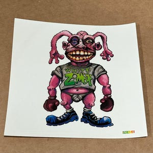 WHITE ZOMBIE - Pink - Window Sticker - 6 in x 6 in - VINTAGE
