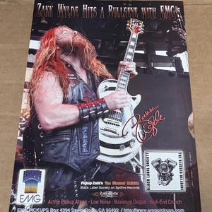 Zakk Wylde of Black Label Society - EMG Pickups - 2003 Print Ad