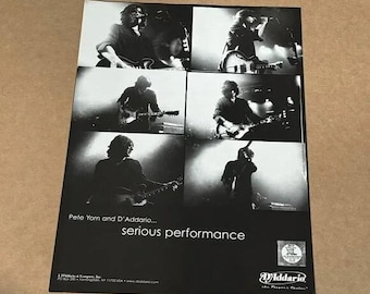 Pete Yorn - D'Addario Strings - Anuncio impreso 2002