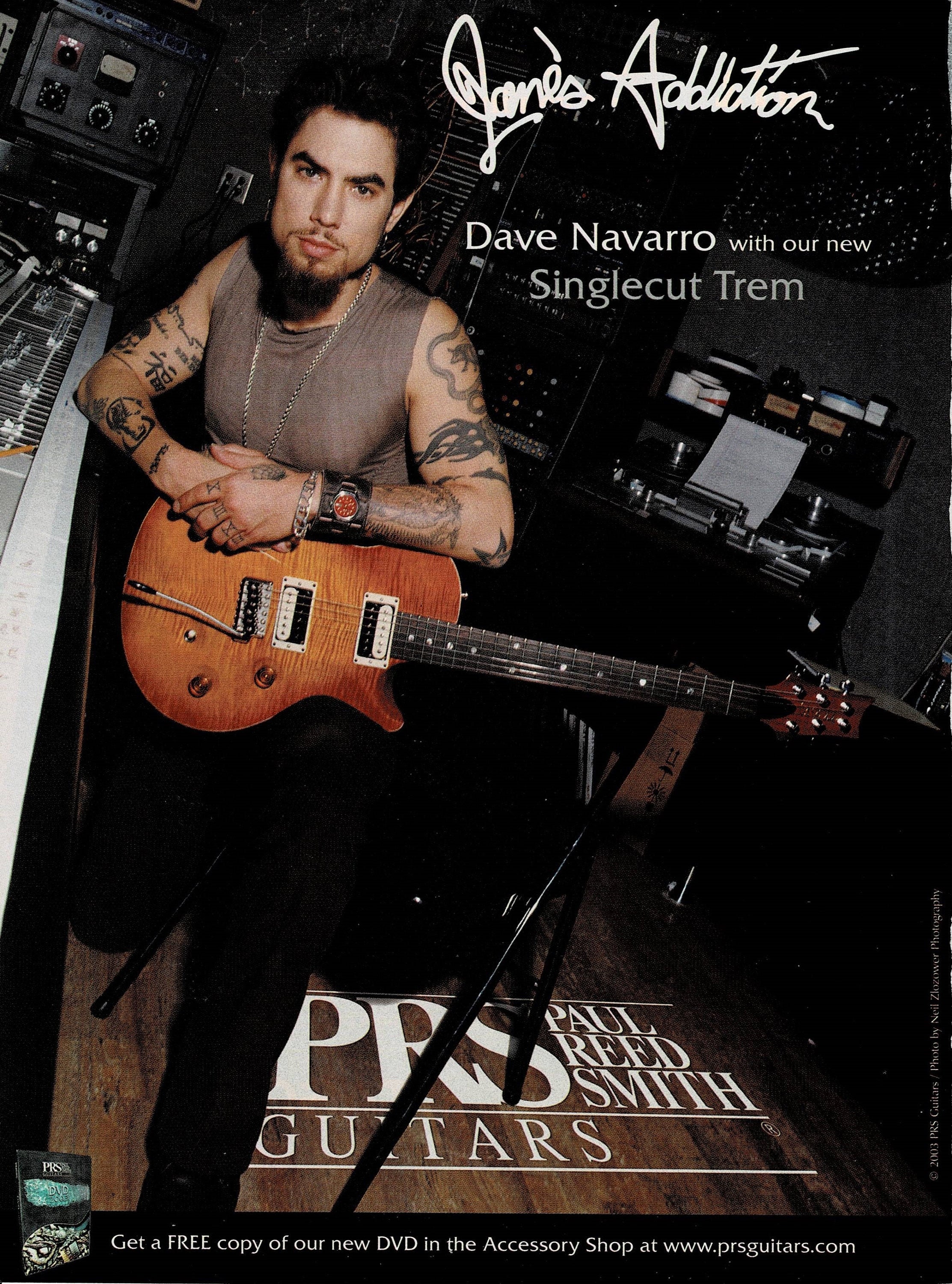 PRS SE Dave Navarro Signature Electric Guitar Black