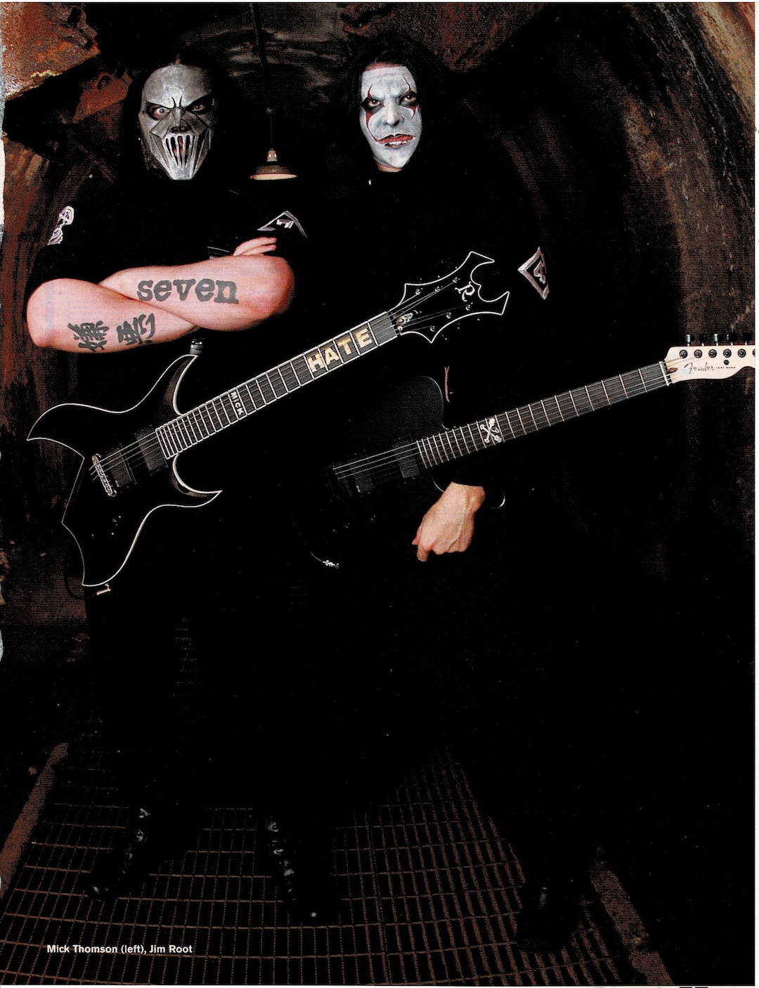 Jim Root & Mick Thomson of SLIPKNOT Music Print Ad Photo 2 Etsy