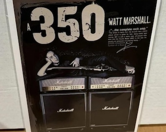 Daron Malakian of System Of A Down - MARSHALL AMPS - Print Advertisement