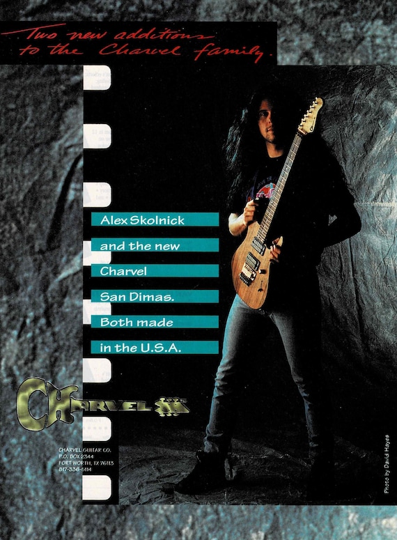 Alex Skolnick of Testament & Savatage - Charvel Guitars - Print