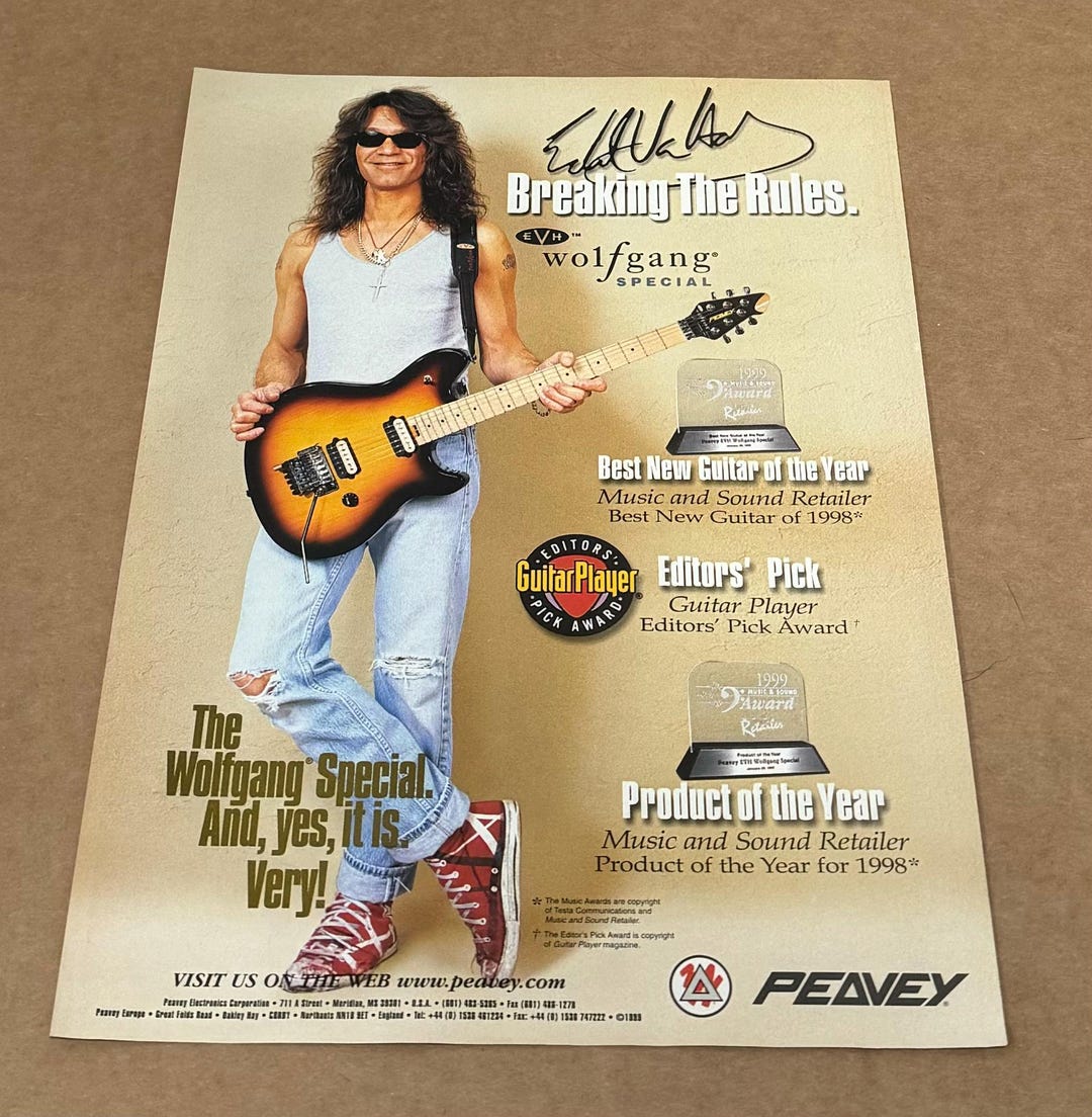 evnneケイタ サインポラ Eddie Van Halen - Peavey Guitars - EVH WOLFGANG SPECIAL - 1999