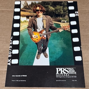 Larry LaLonde von Primus - PRS Guitars - Print-Werbung 1995