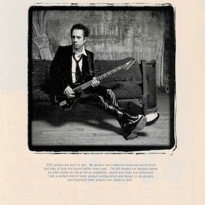 Kirk Hammett of Metallica - ESP Guitars - 1997 Print Ad