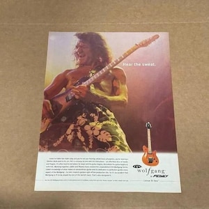 Eddie Van Halen - Peavey Guitars - EVH WOLFGANG - 2002 Print Ad