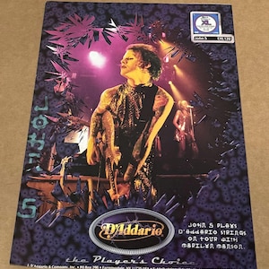 JOHN 5 of MARILYN MANSON - D&#39;Addario - 1999 Print Ad