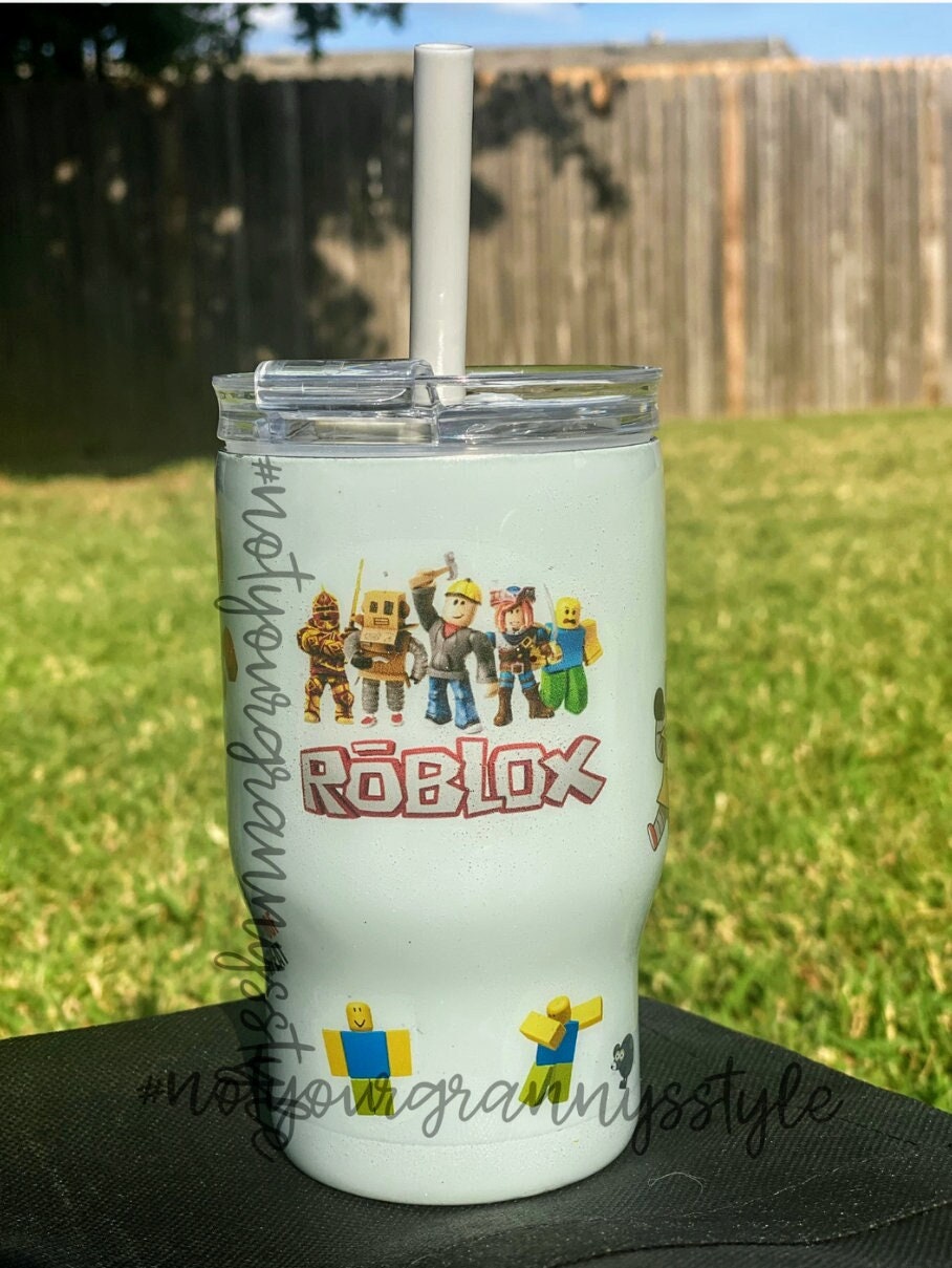 Customized Roblox Tumbler Smirking Face Gift Tumbler 