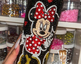 Pre Order Minnie and Mickey bling tumbler
