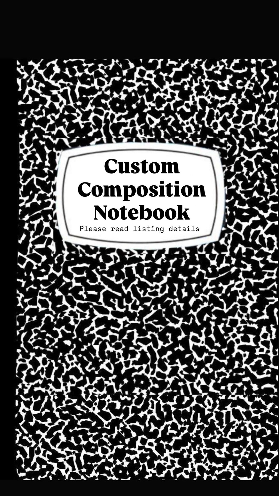 Custom Notebook / Personalized Composition Book / Made to Order - Etsy