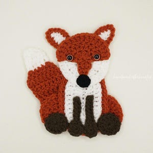Crochet Fox Applique/Embellishment