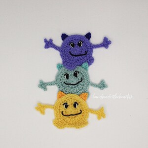 Crochet Stacked Monsters Applique/Embellishment