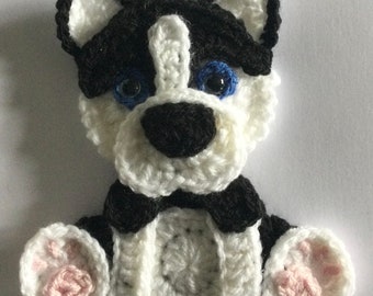 Crochet Dog/Husky Applique/Embellishment