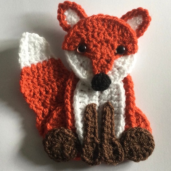 Crochet Fox Applique/Embellishment