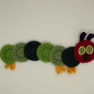 Crochet Very Hungry Caterpillar Applique/Embellishment