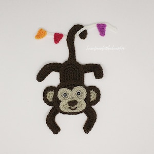 Crochet Circus Monkey Applique/Embellishment
