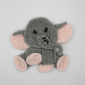Crochet Elephant Applique/Embellishment