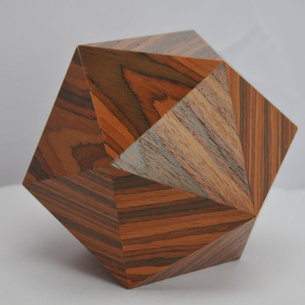 20 Sided Wood Memorial Piece, Wood Memorial Urn, 20 Wood options available, Unique inlay designs, Custom Made, Locally Made, Unique Urn