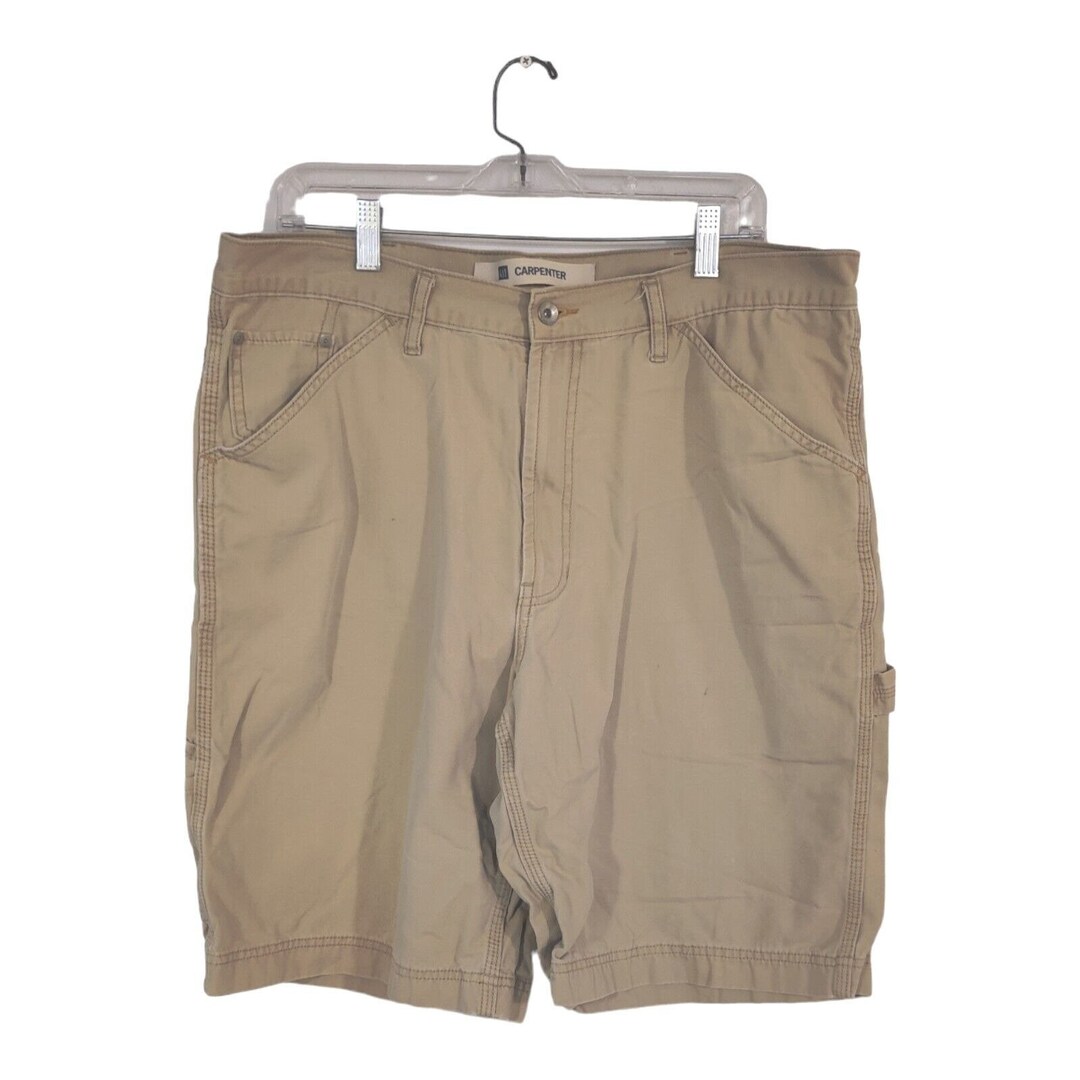 APT.9 Cargo Shorts, Half Pants, Size 36, Men's W38 equivalent linen Beige type Vintage Second Hand