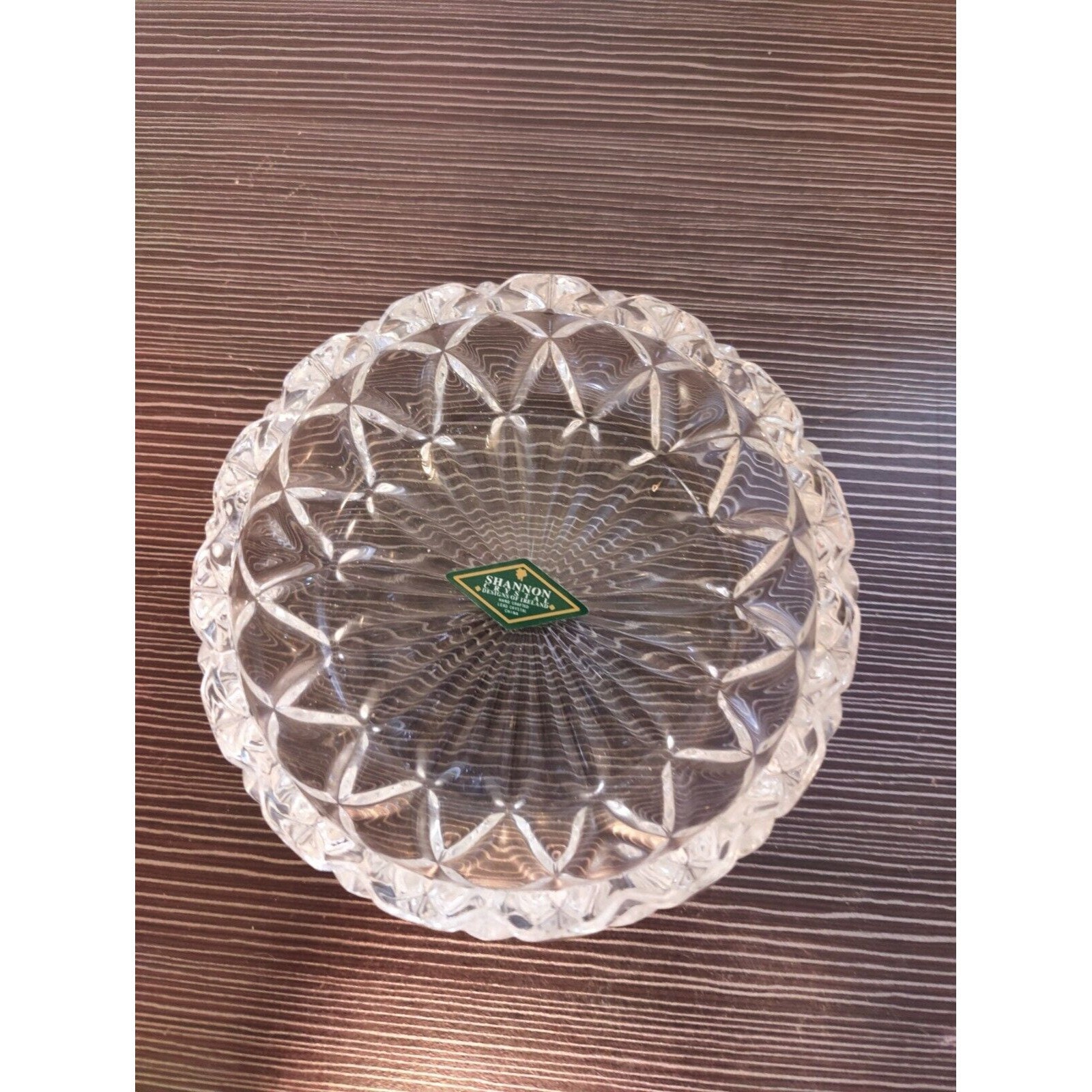 Shannon Crystal Designs of Ireland Lead Crystal Candy Holder Bowl Etsy