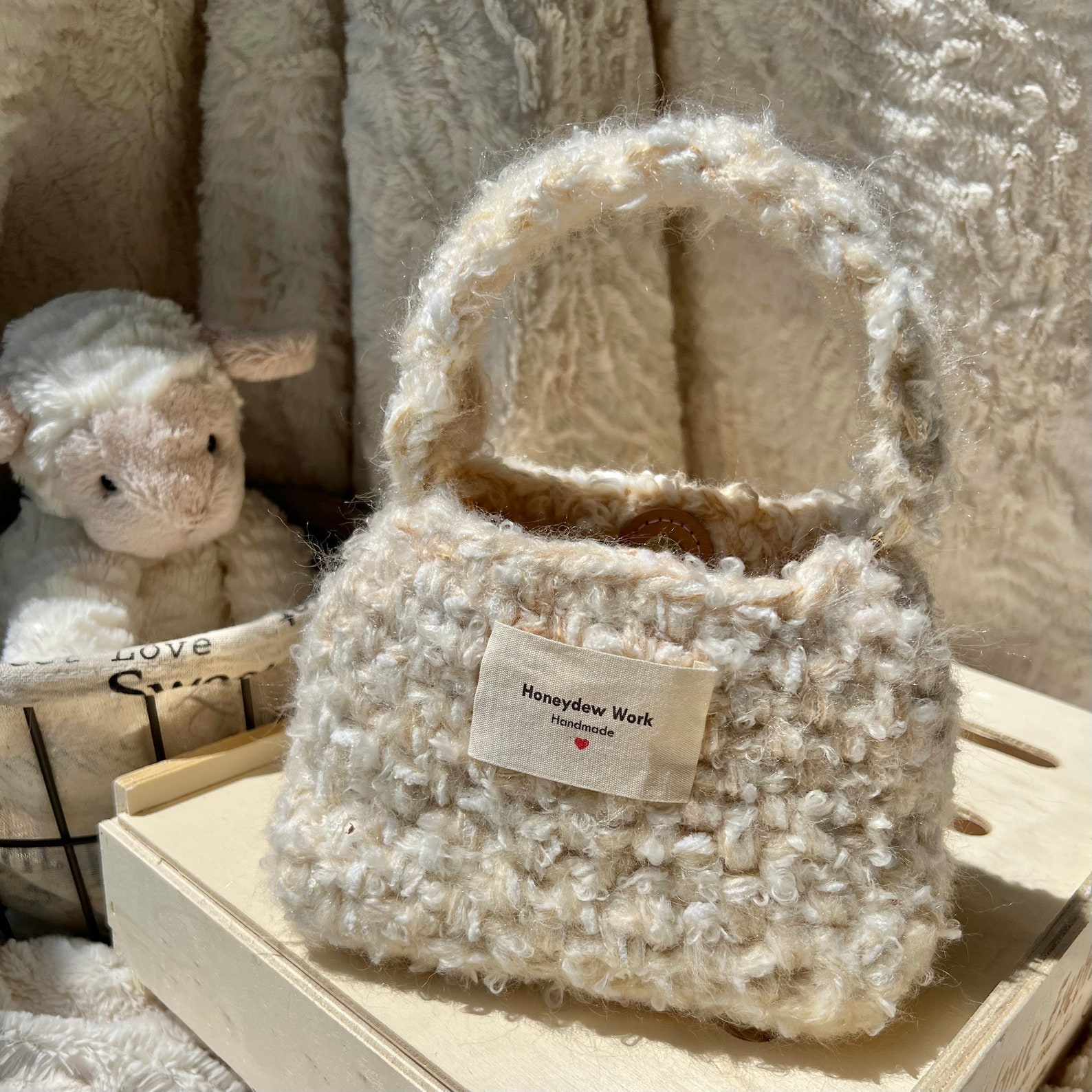 Crochet Handle Bag Crochet Bag Crochet Purse Handmade Crochet Bag