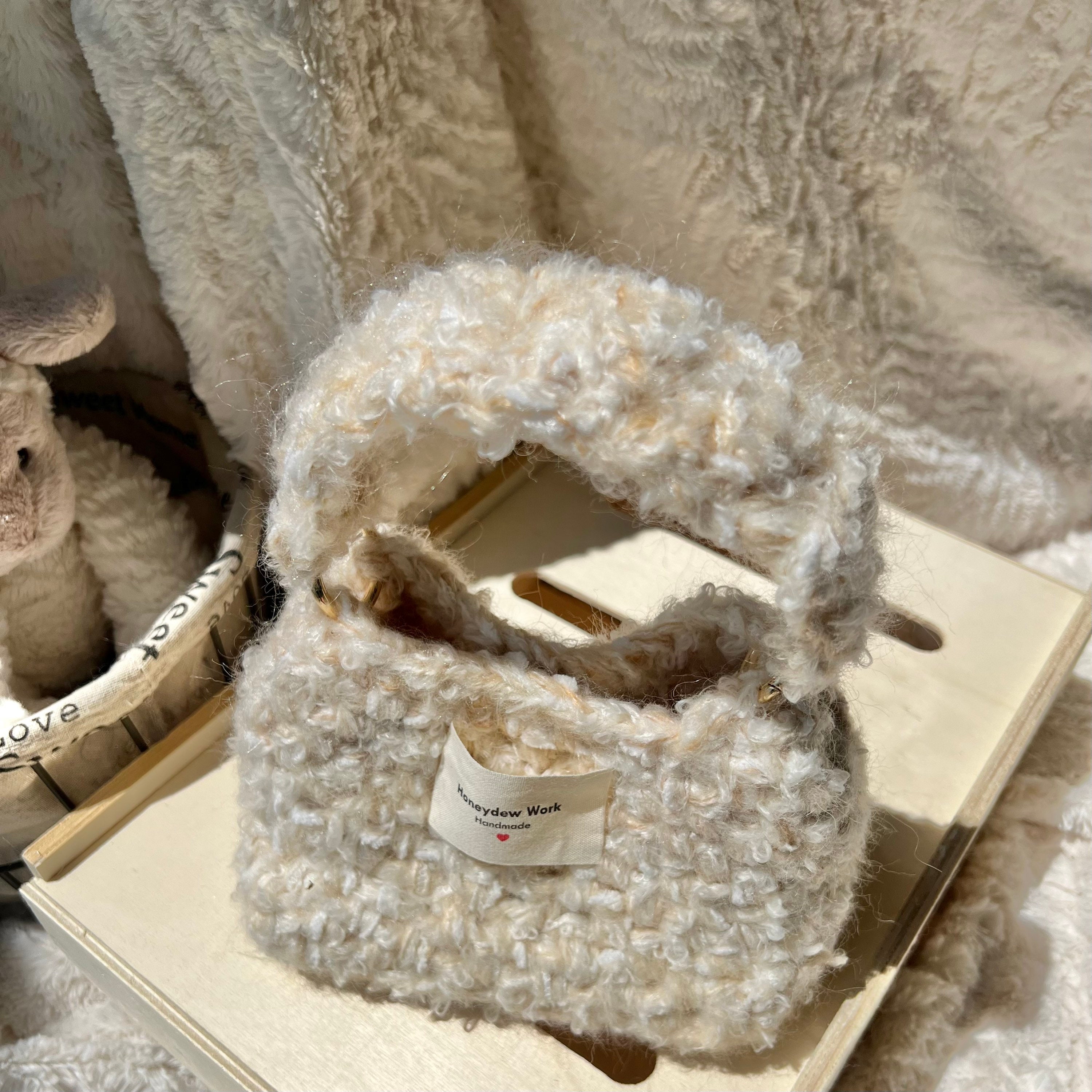 Crochet Handle Bag Crochet Bag Crochet Purse Handmade Crochet Bag