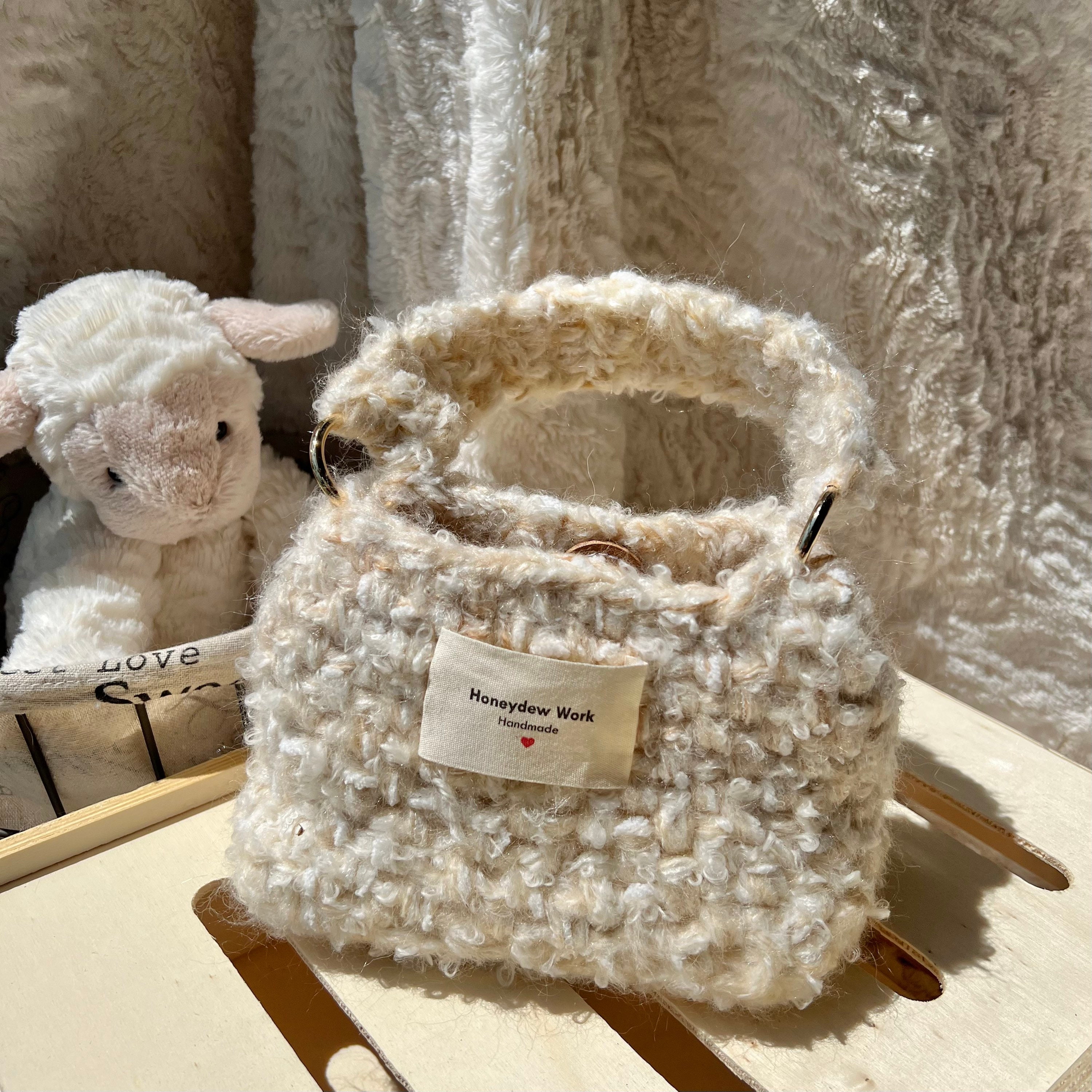 Crochet Handle Bag Crochet Bag Crochet Purse Handmade Crochet Bag