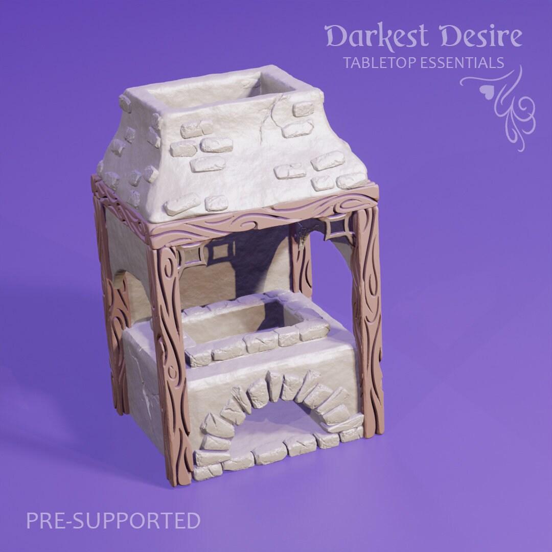 Fantasy Medieval Stove Miniature Kitchen Décor 32mm Scale Cook Stove Fantasy Scenery Etsy