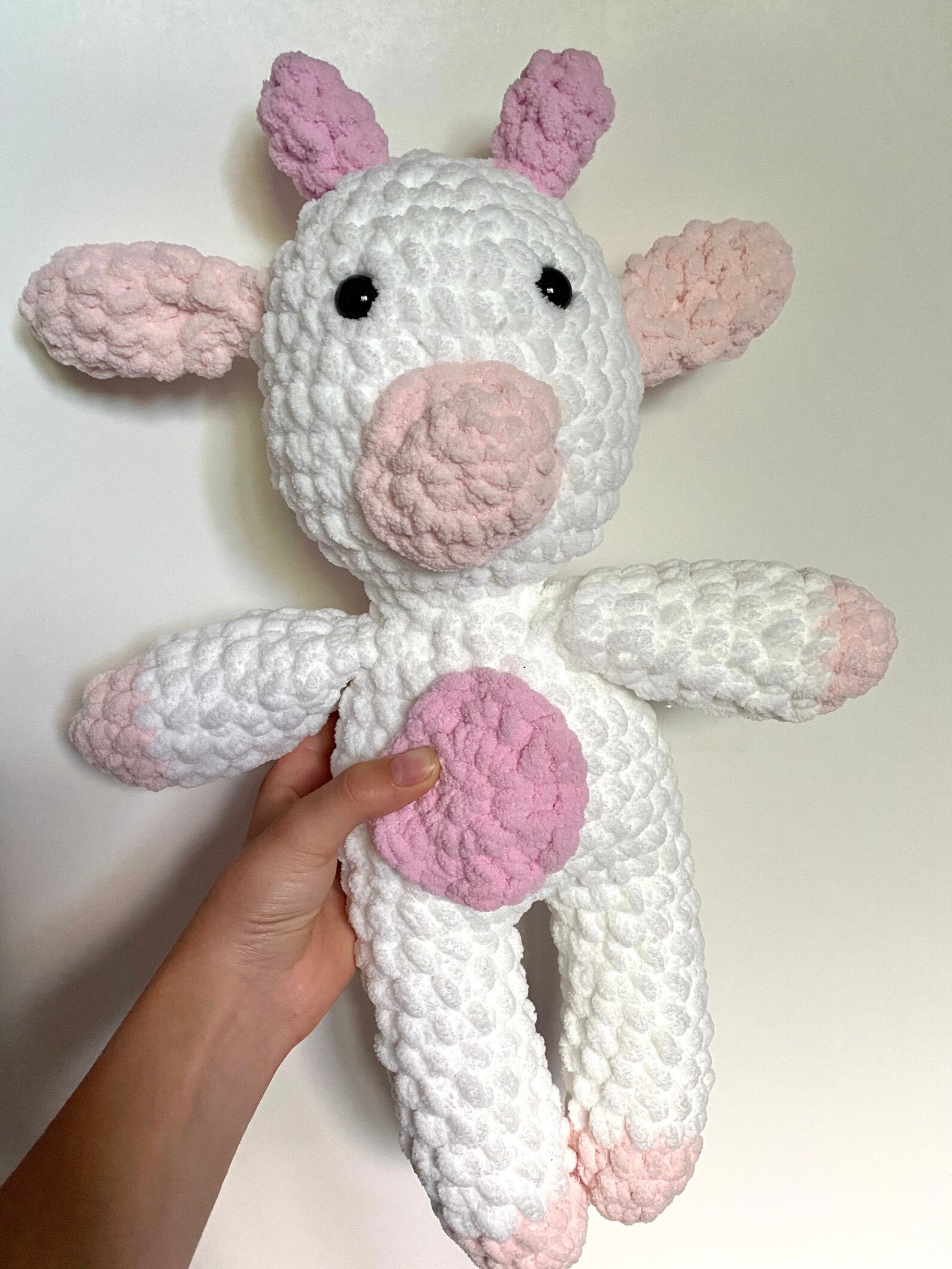 Crochet Strawberry Cow Plushie Etsy