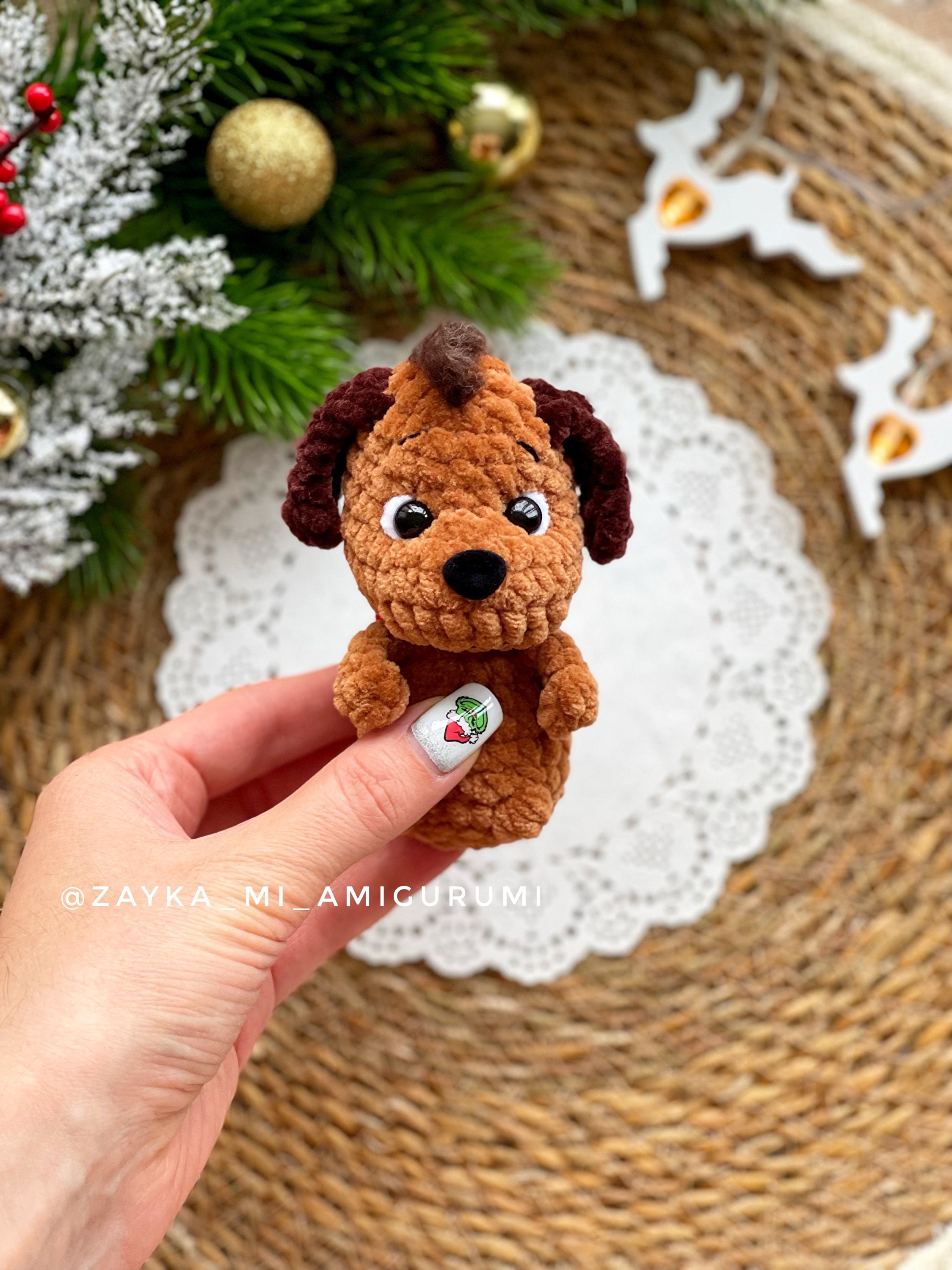クリスマスかぎ針編みパターン 3 in 1/クリスマスオーナメント