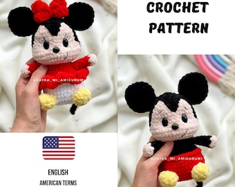 Crochet Pattern Mouse PDF / Amigurumi Mouse pattern / easy amigurumi baby toy Mouse/ Soft plush toy Mouse crochet