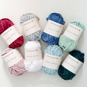 Filato di ciniglia LUXURY VELVET di Schachenmayr, 100 g = 75 m, per uncinetto, maglia, per peluche, decorazioni per la casa e amigurumi
